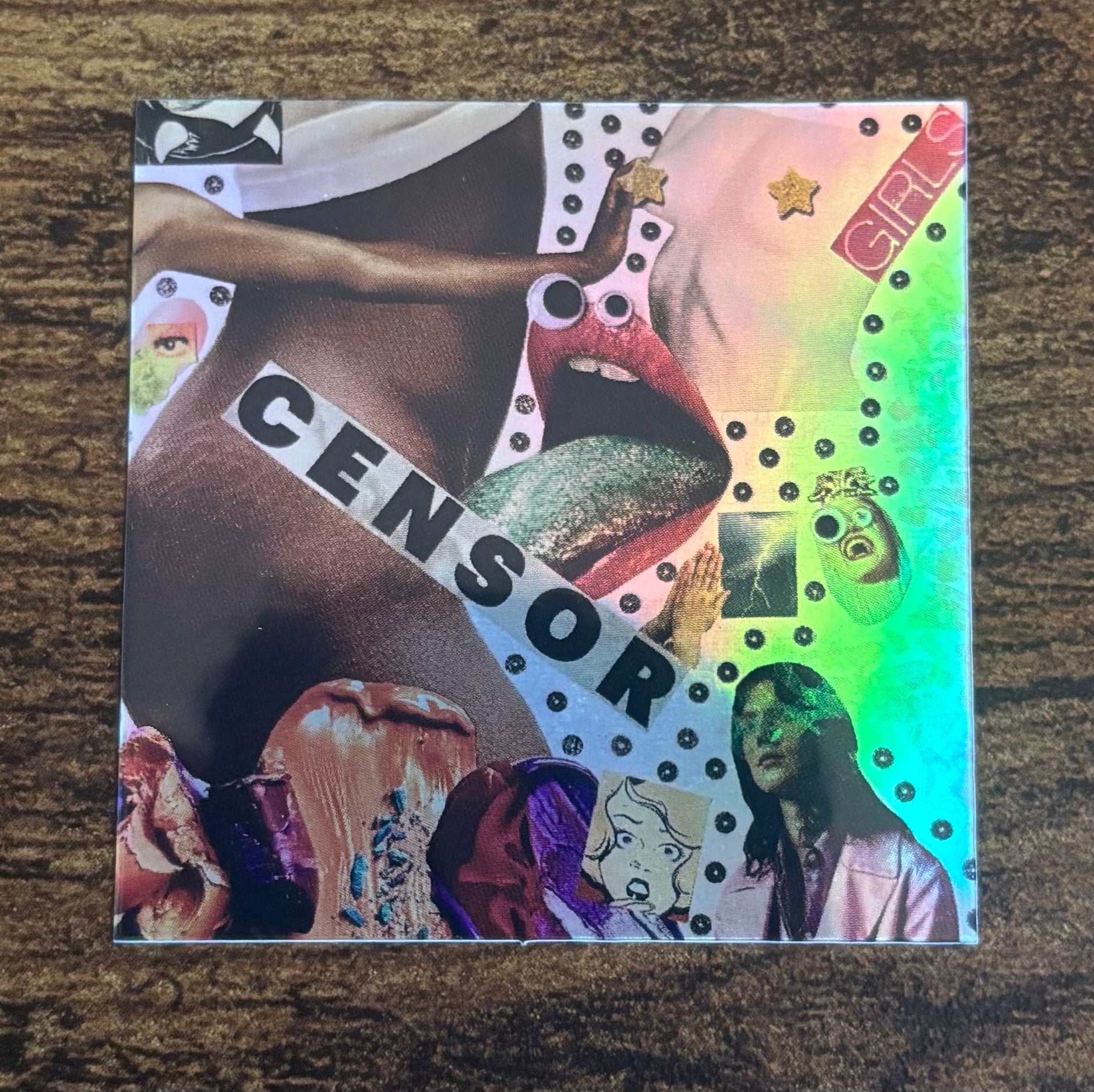 Holographic Sticker Censor
